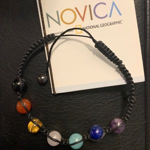 🎁 Great gift 🎁 Chakra Bracelet w/Gems- Handmade, Adjustable
